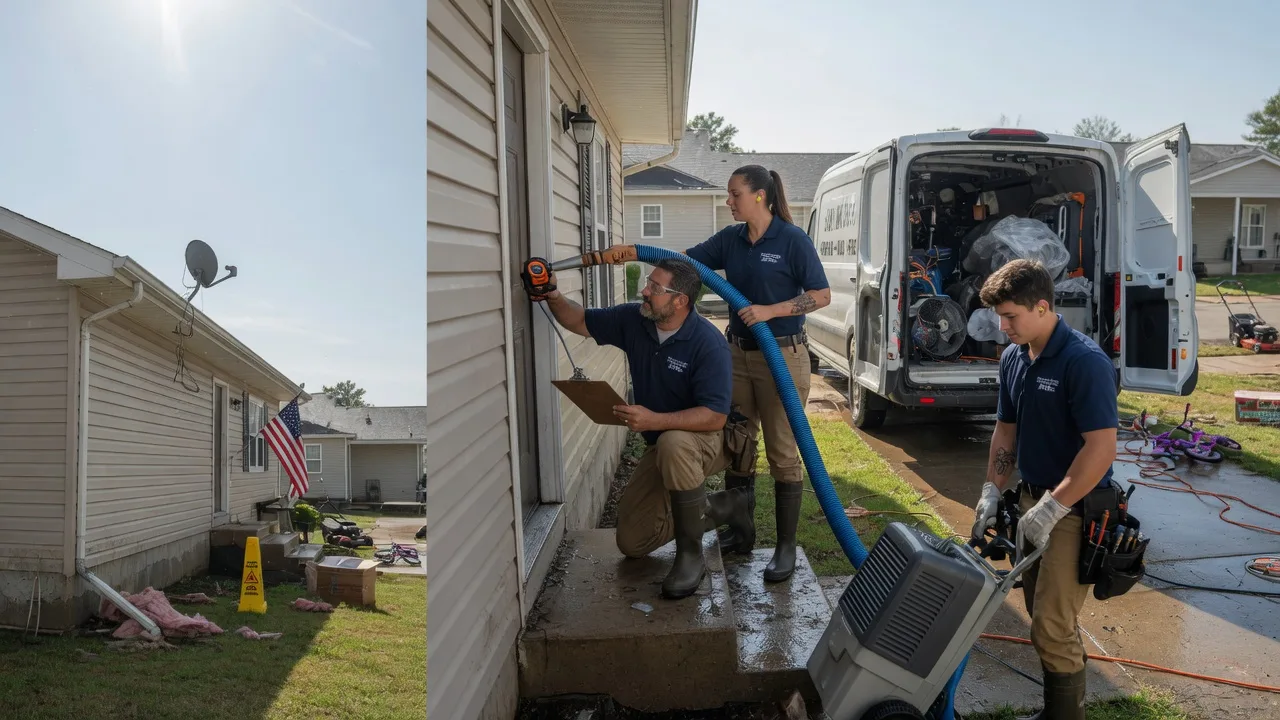 Ceiling Water Damage Restoration in Bluff Springs, IL near me