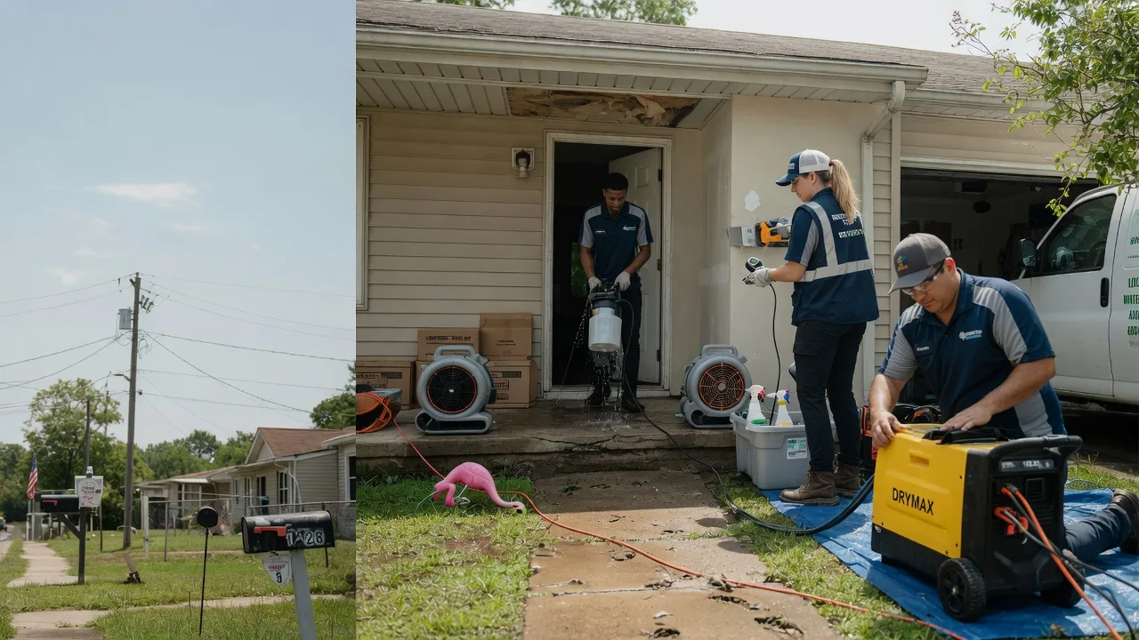 Storm Damage Water Removal in Bluff Springs, IL near me